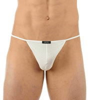 Gregg Homme Strings Beau G-String For Men White 130914 65 - SexyMenUnderwear.com