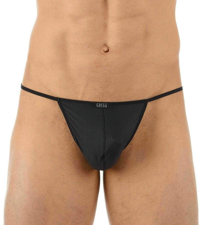 Gregg Homme Strings Beau Mens G-string Pouch Black 130914 65 - SexyMenUnderwear.com