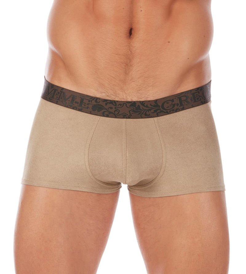 Gregg Homme Suede Boxer Brief BRONCO Cowhide Sand 113005 133 - SexyMenUnderwear.com