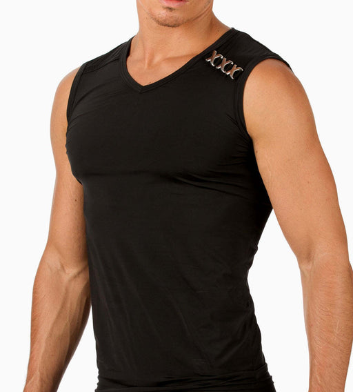 Gregg Homme Tank Top PIMP Mesh Sheer Muscles Tank Black 96622 GT2 - SexyMenUnderwear.com