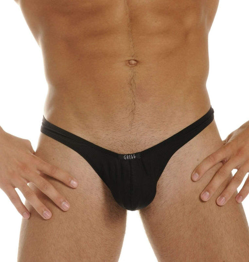 Gregg Homme Thong Gentlemen No-Ring Black Thongs NR147004 5 - SexyMenUnderwear.com