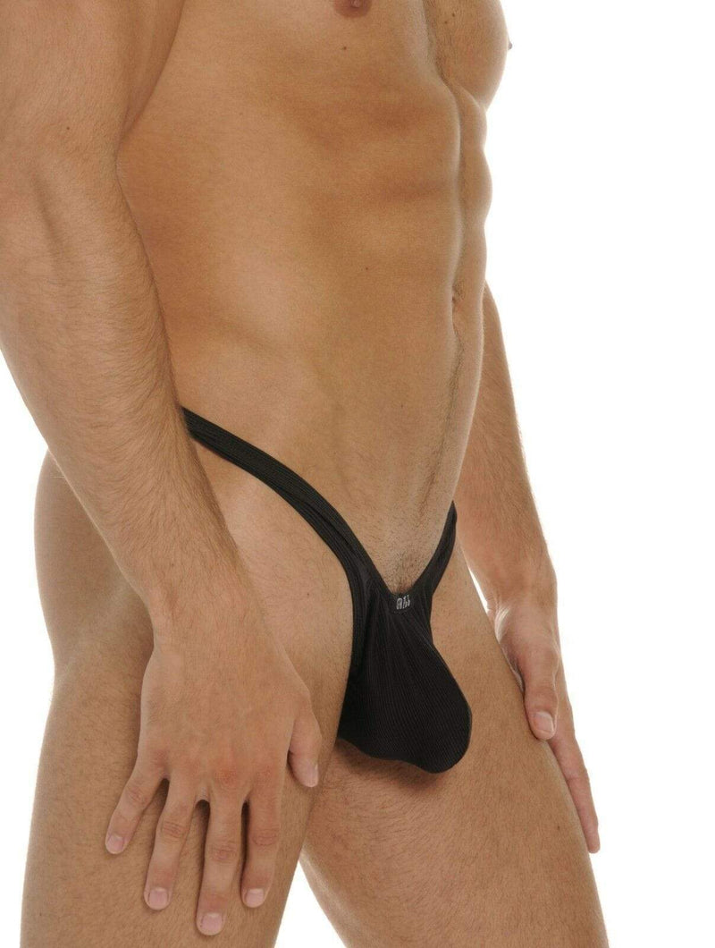Gregg Homme Thong Gentlemen No-Ring Black Thongs NR147004 5 - SexyMenUnderwear.com
