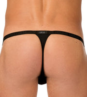 GREGG HOMME thong Sensual Transparent Romantic ''PIMP'' BLACK thongs 96604 161