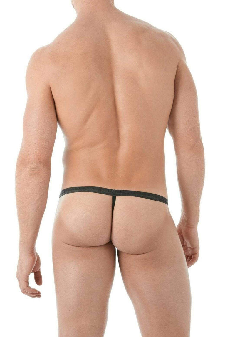 Gregg Homme Thong Suspender Mesh Detachable Clips Tangas Black 142804 123 - SexyMenUnderwear.com