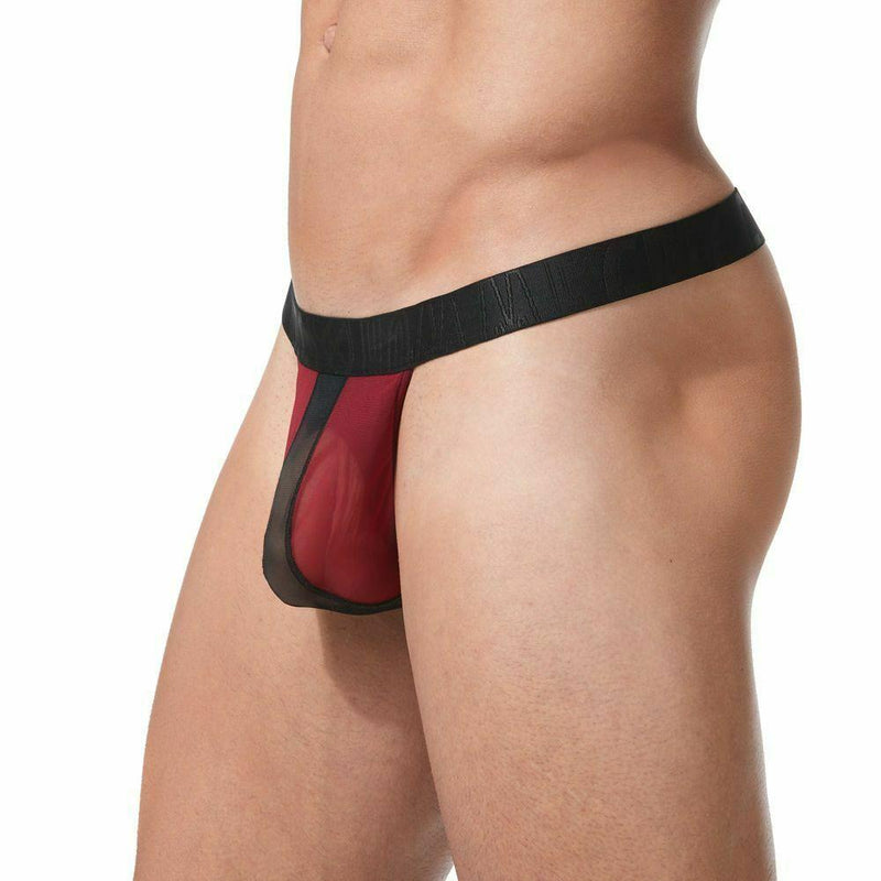 GREGG HOMME Thong Temptation Tangas See-Tru Mesh Red 152104 106 - SexyMenUnderwear.com
