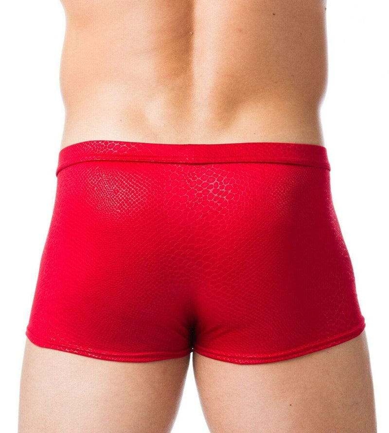 GREGG HOMME VENOM Boxer SnakeSkin Fabric Fashion Boxer Briefs Red 102505 4 - SexyMenUnderwear.com