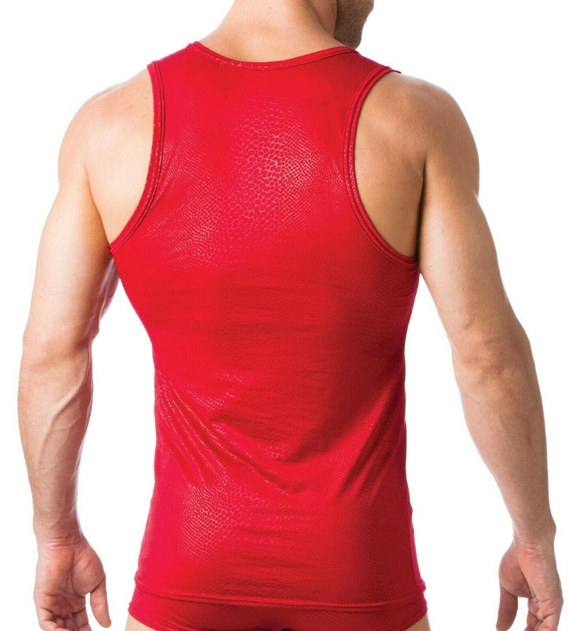 GREGG HOMME VENOM Tank Top Muscle Tank Snake-Skin Print Red 102502 4 - SexyMenUnderwear.com