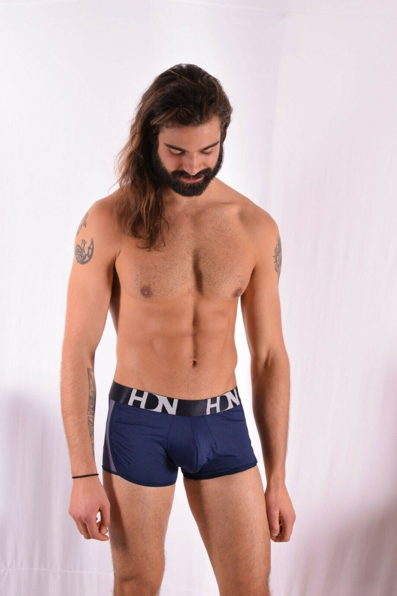 HIDDEN Boxer Trunk Mesh Boxer Stretchy Navy 964 1 - SexyMenUnderwear.com
