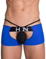 Hidden Sensual Boxer Lingerie Open Butt Boxers Trunk BLUE 957 4 - SexyMenUnderwear.com