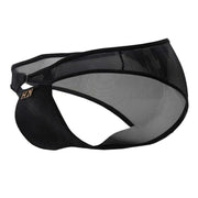 Hidden Thongs O-Ring Pouch Microfibre Mesh Bikini-Black 960 9 - SexyMenUnderwear.com