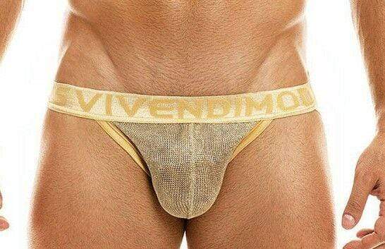 Jock Modus Vivendi Armor Jockstrap Metallic Gold 01011 54 - SexyMenUnderwear.com