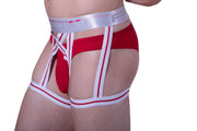 JOCK PPU Multi-Strap Jockstrap Sexy Lingerie Red 1812 MX1 - SexyMenUnderwear.com