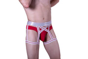 JOCK PPU Multi-Strap Jockstrap Sexy Lingerie Red 1812 MX1 - SexyMenUnderwear.com