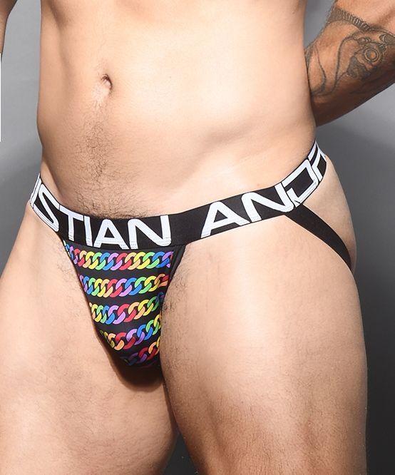 Jockstrap Andrew Christian Pride Chain Jock Stylish Rainbow 91864 29 - SexyMenUnderwear.com