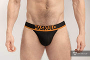 Jockstrap MASKULO Microfiber Jock Silky Band Black JS162-90 26 - SexyMenUnderwear.com