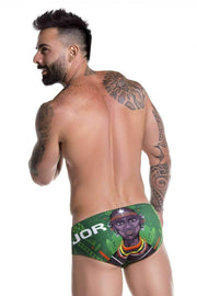JOR Swimwear Masai Low Rise Swim Briefs Green 0767 3 - SexyMenUnderwear.com
