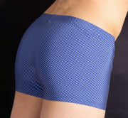 Large HOM H01 Boxer Polyamide Elastane Triangle Blue 1 - SexyMenUnderwear.com