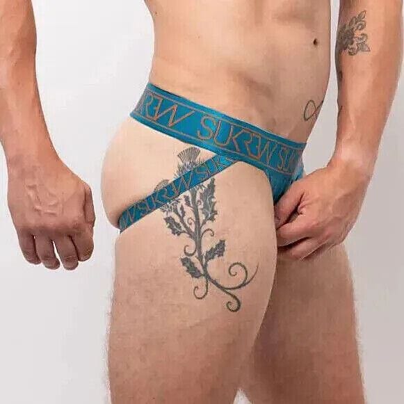 LARGE SUKREW U-Style Jockstrap With Oval Front Hole Low-Rise Jock Shiny Topaz 16 - SexyMenUnderwear.com