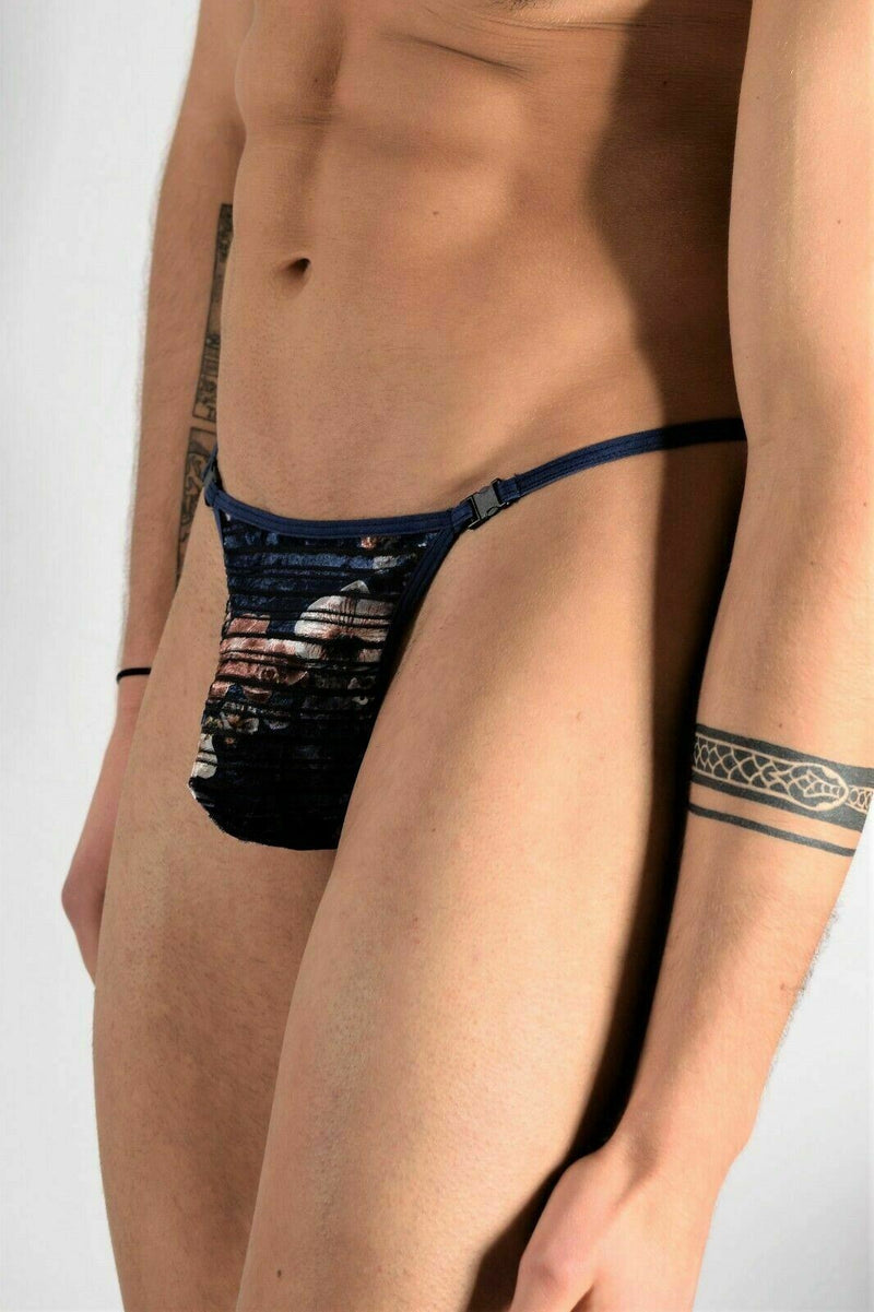 L'Homme Invisible G-String Striptease Detachable Clip Thong Ewan Marine MY83 1 - SexyMenUnderwear.com