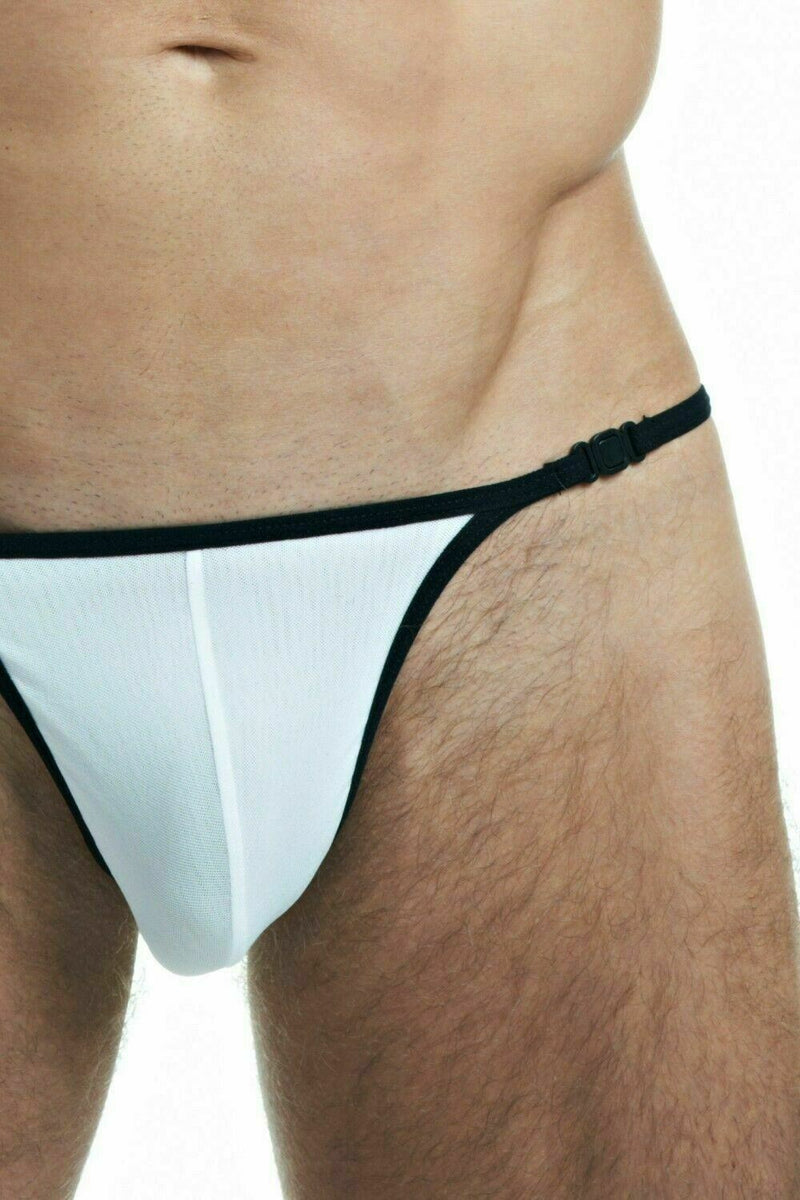 L'Homme Invisible String Striptease Detachable Fast & Furious Mesh White MY11X 2 - SexyMenUnderwear.com
