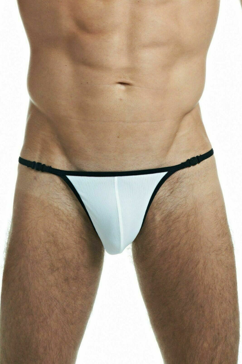 L'Homme Invisible String Striptease Detachable Fast & Furious Mesh White MY11X 2 - SexyMenUnderwear.com