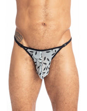 L'Homme Invisible Thongs Striptease Olivier Transparent String Sky UW08-IVY 9 - SexyMenUnderwear.com