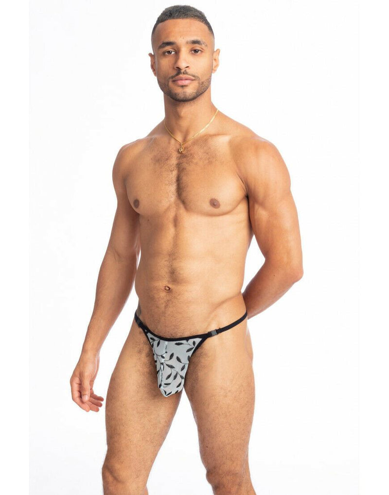 L'Homme Invisible Thongs Striptease Olivier Transparent String Sky UW08-IVY 9 - SexyMenUnderwear.com
