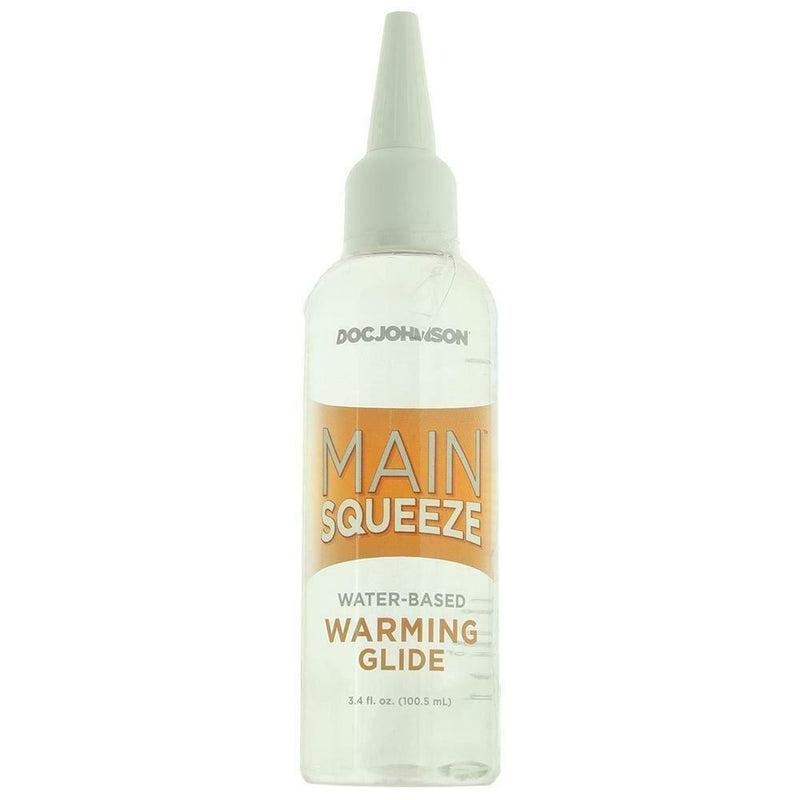 Lubrifiant DOC Johnson Main Squeeze Water-Based Warming Lubricant in 3.4o I - SexyMenUnderwear.com