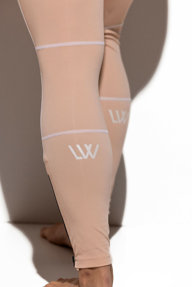 LVW AMSTERDAM Gold zippered Sports Leggings Nude 18 - SexyMenUnderwear.com