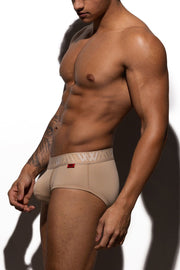 LVW AMSTERDAM Luxury Brief Smooth Lycra Jersey Briefs Nude Sand 13 - SexyMenUnderwear.com