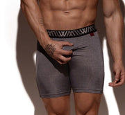 LVW AMSTERDAM Tight Sport Shorts Gym Jammer Activewear Charcoal 20 - SexyMenUnderwear.com
