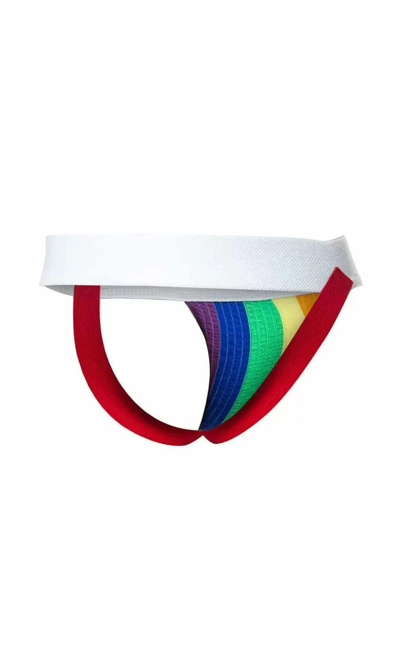 Malebasics Jockstrap MOB Gay Pride Colours Premium Lycra Jock MBL109 - SexyMenUnderwear.com