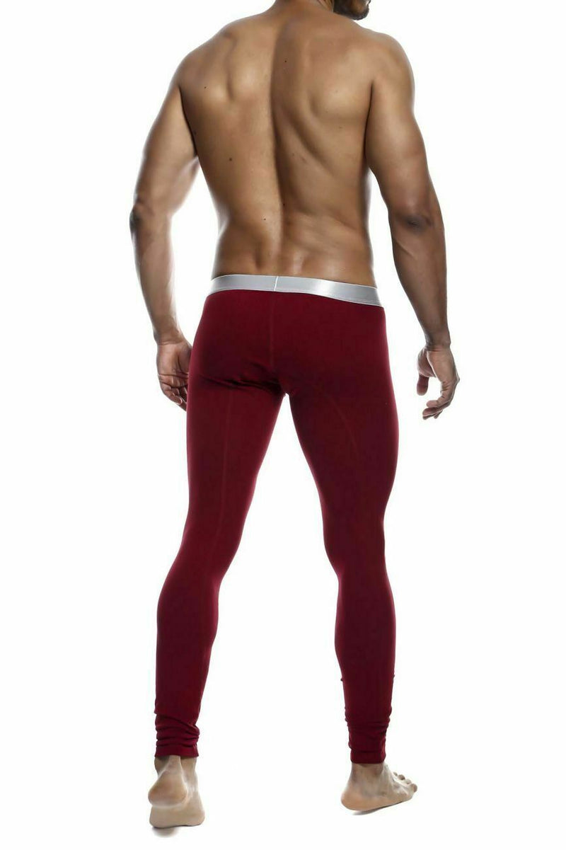 Malebasics Legging Classic Pima Long Johns Red Wine MB105 2 - SexyMenUnderwear.com