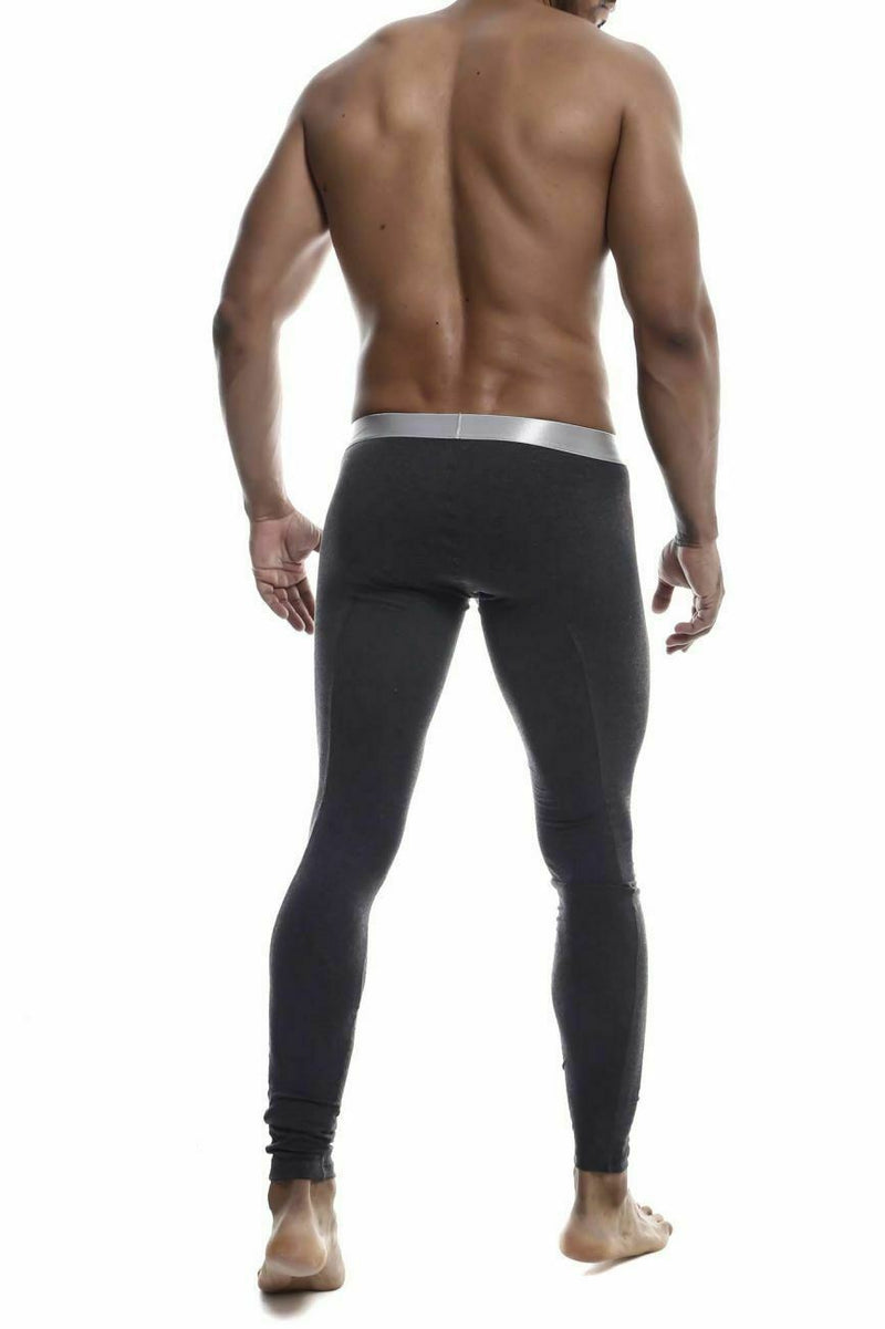 Malebasics Men Leggings Classic Pima Long Johns Charcoal MB105 2 - SexyMenUnderwear.com