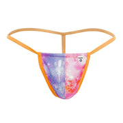 Malebasics Print G-String MOB Eroticwear Sinful Thong Orange Tie-Dye MBL59 3 - SexyMenUnderwear.com
