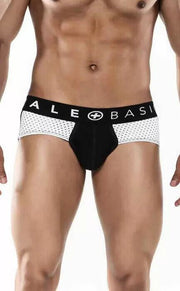 MALEBASICS Spot Brief Cotton Lycra Low-Cut Briefs Black MBS02 4 - SexyMenUnderwear.com