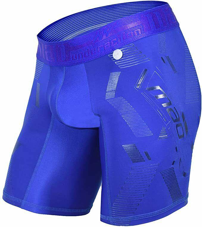 Mao Sport Boxer Compression Short Mid-Cut MicroFibre Sportwear 7060 Royal 7 - SexyMenUnderwear.com