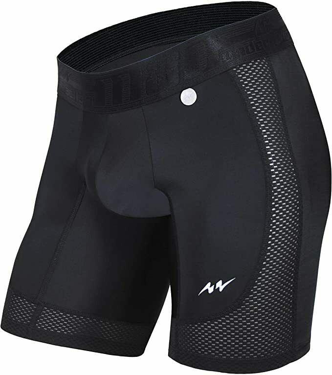 Mao Sport Boxer Compression Short Mid-Cut MicroFibre SportWear Black 7021 3 - SexyMenUnderwear.com