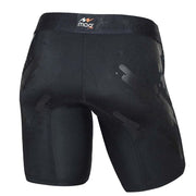 MAO Sport Long Boxer Shorts Gel Print Quick-Dry Black 7060 12 - SexyMenUnderwear.com