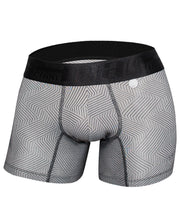 MAO SPORTS Boxer Short Stripe Line Stretching Resistance Microfiber Black Band 2 - SexyMenUnderwear.com