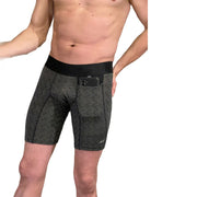 MAO Sports Boxer With Phone Pocket Long Boxer Underwear Black 1111.39 2 - SexyMenUnderwear.com