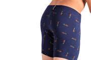 MAO Sports Casual Cotton Boxer Pineapple Print Super Soft Stretchy Fabric Navy - SexyMenUnderwear.com