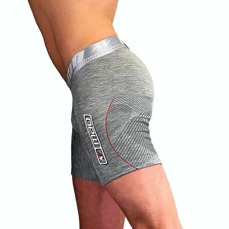 MAO Sports Long Boxers Microfiber Boxer Briefs Gray 6930 4 - SexyMenUnderwear.com