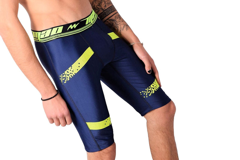 MAO Sports Shorts CICLISMO Cycling Short Super Soft & Elastic Legging Blue 14 - SexyMenUnderwear.com