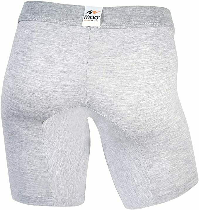 MAO USA Boxer Soft Cotton Flexible Flat Seams Boxer Briefs Light Gray 1113.4 10 - SexyMenUnderwear.com
