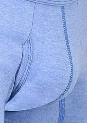 MAO USA Cotton Long Boxer Soft Flexible & Breathable Fabric Steel Blue 1113.4 10 - SexyMenUnderwear.com