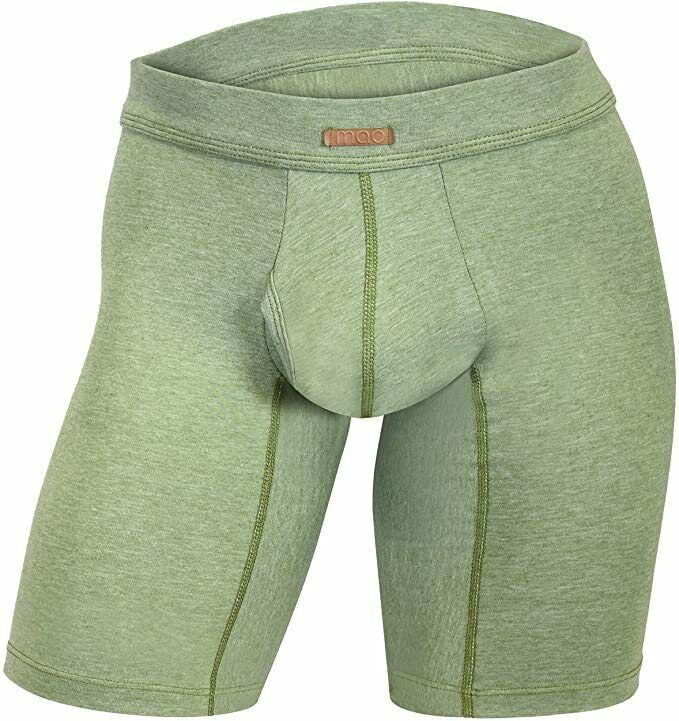 MAO USA Soft Cotton Boxer Briefs Flat Seams Flexible Light Army Green 1113.4 10 - SexyMenUnderwear.com