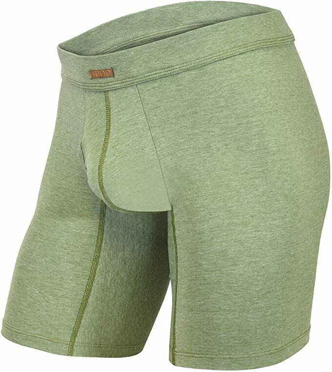 MAO USA Soft Cotton Boxer Briefs Flat Seams Flexible Light Army Green 1113.4 10 - SexyMenUnderwear.com