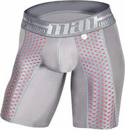 MAO USA Sport Boxer Compression Shorts Mid-cut Grey 1111.1 4 - SexyMenUnderwear.com