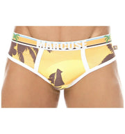 Marcuse Brief Ibiza Sunset Classic Elastic Band Fashion Slip Yellow 5415 4 - SexyMenUnderwear.com